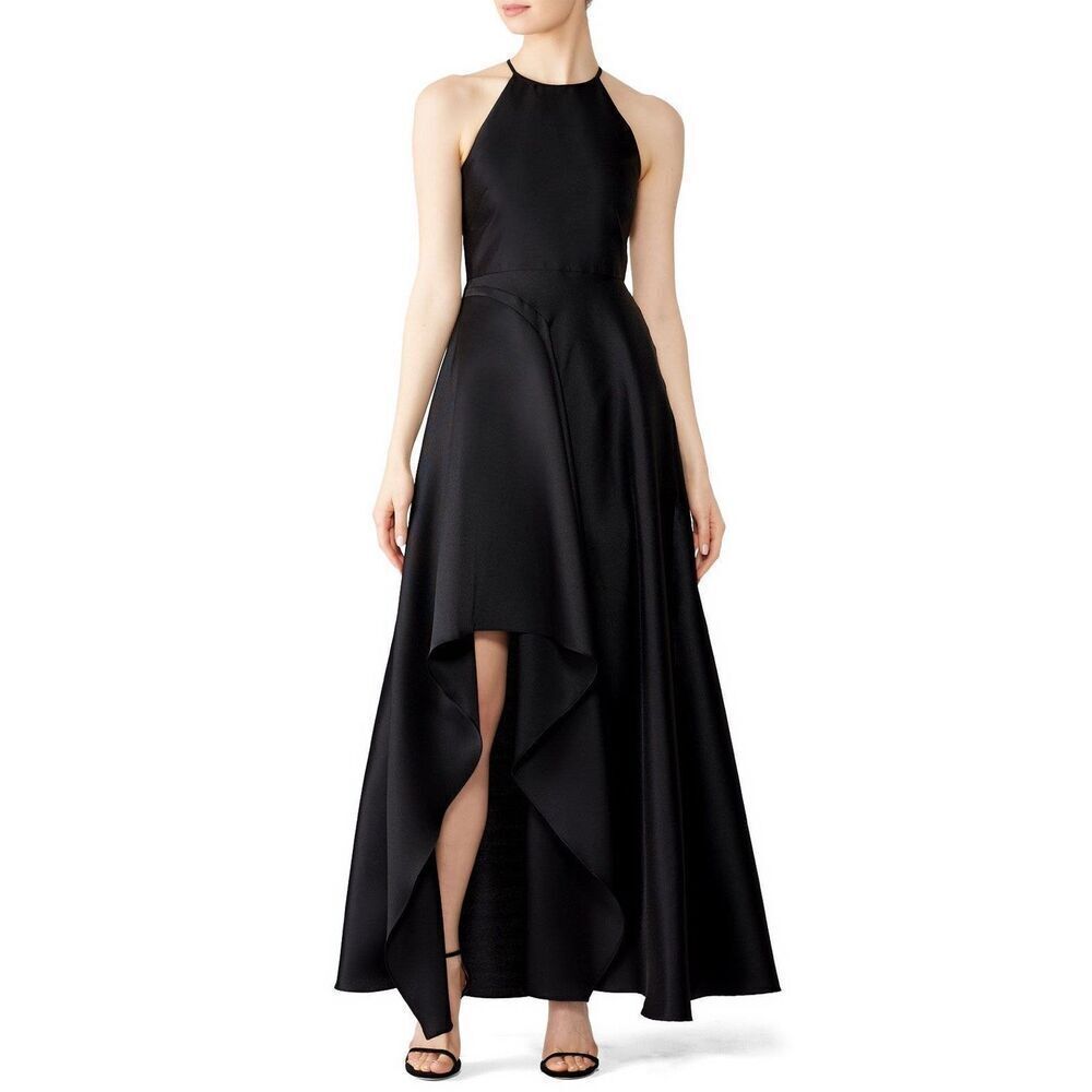 Badgley Mischka Black Sculptural Gown 💕